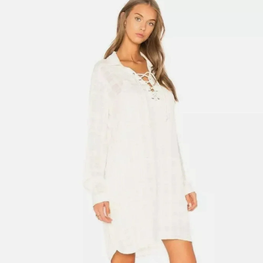 Splendid Sandbar stripe lace up dress - Picture 2 of 15